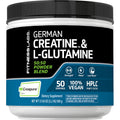Fitness Labs German Creatine and L-Glutamine | 1.1 lbs | Monohydrate and Creapure Powder | Vegan Fitness Supplement